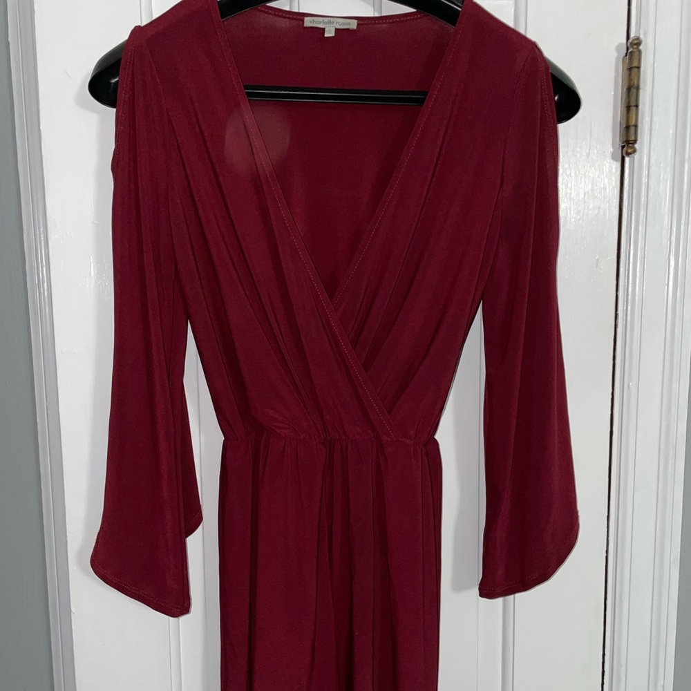 Burgundy romper